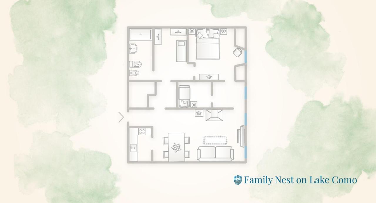 Family Nest Overlooking Lake Como - By Rent All Como Argegno Luaran gambar